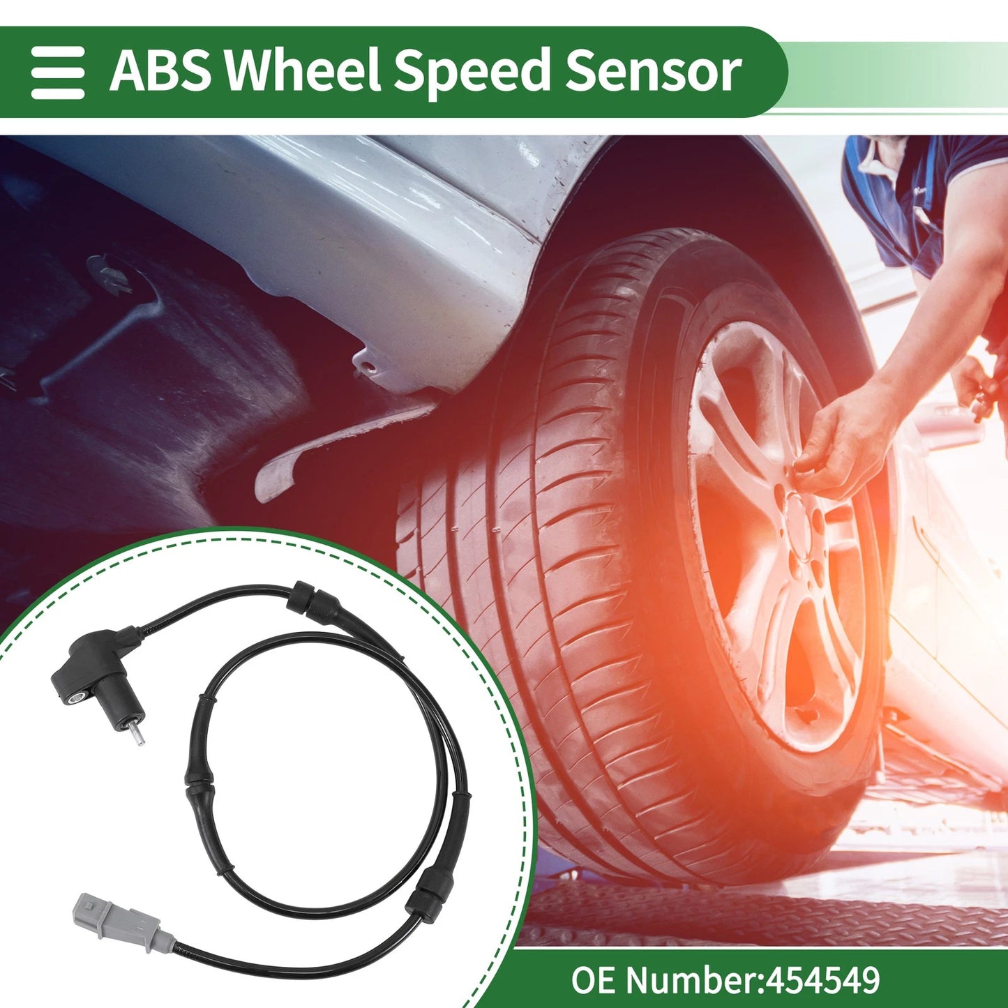 ABS Wheel Speed Sensor for PEUGEOT 406 (1995-2004)
