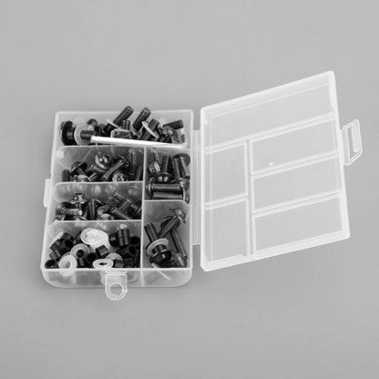 158 Piece Black Aluminium Fairing Bolt Trim Set for BS7