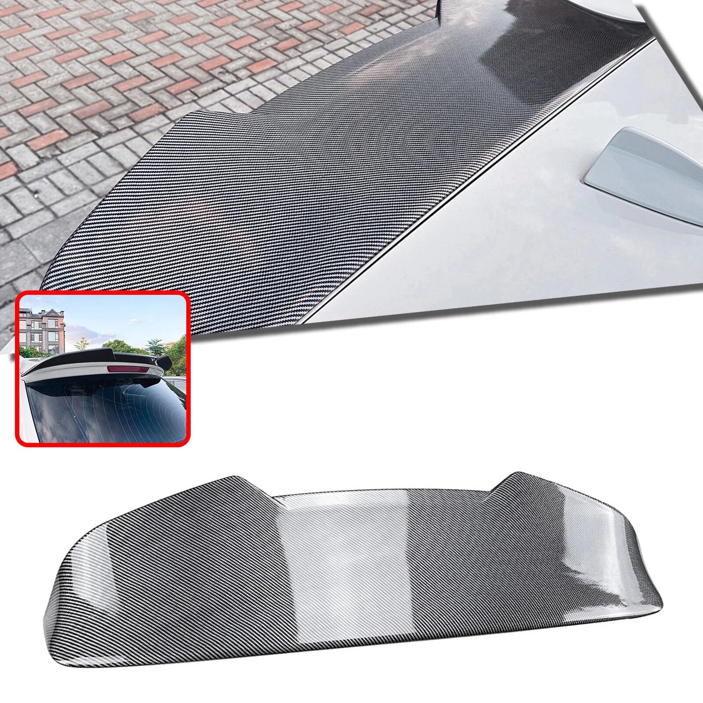 Carbon Look Rear Spoiler Lip for BMW X3 F25 (2011-2017)