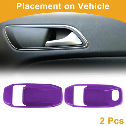Purple Interior Door Handle Bowl Cover Trim for Jeep Wrangler Gladiator JT