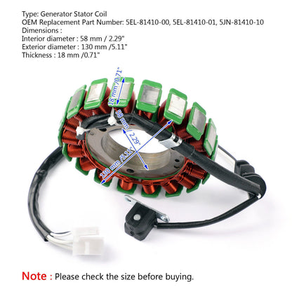 Stator Coil for Yamaha XVS1100 VStar (2000-2009)