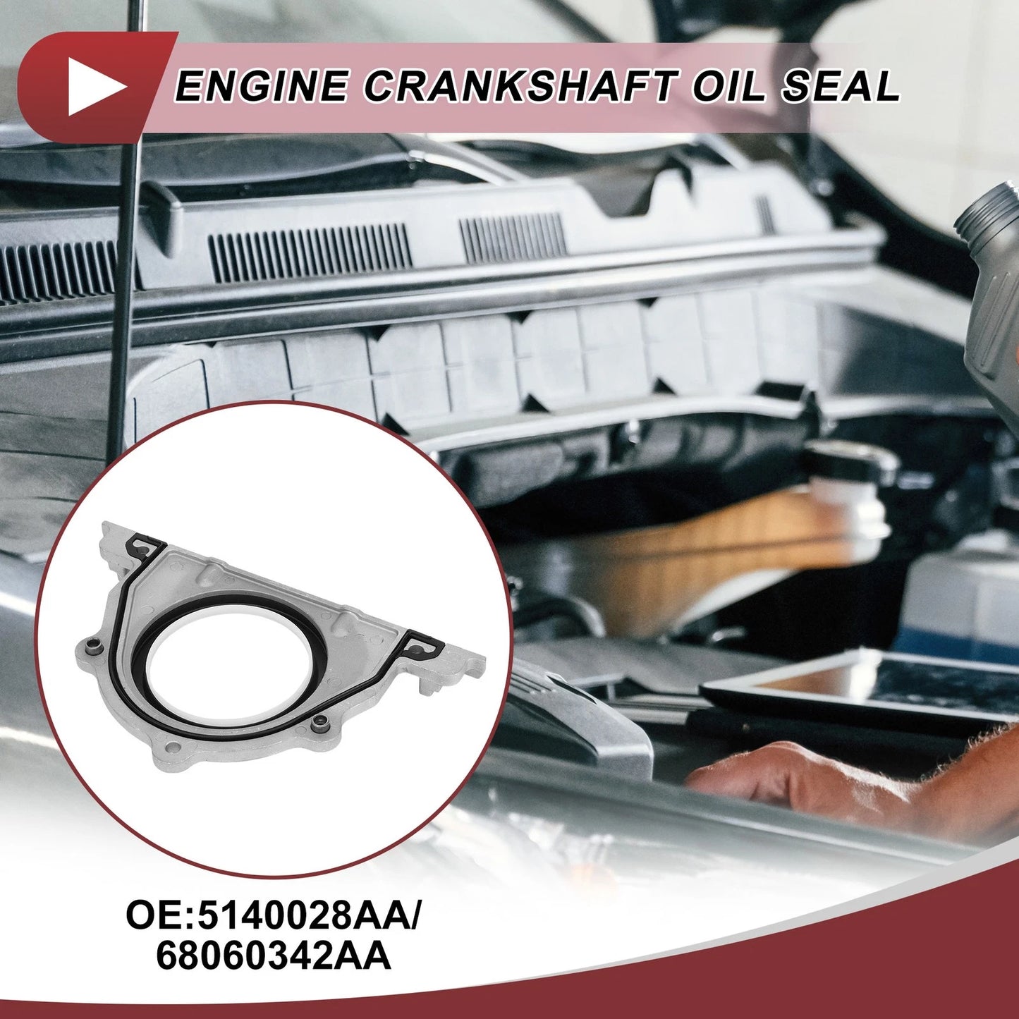 Crankshaft Oil Seal with Flange for Chrysler 200/300