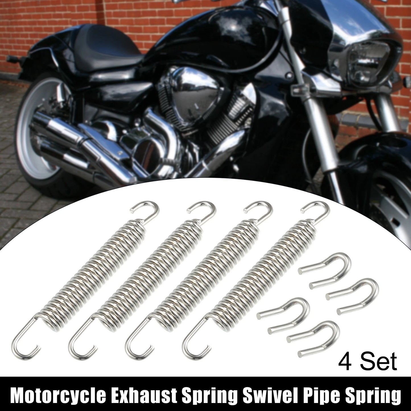 4 Set Exhaust Pipe Spring 80mm 3.15" for Motorcycles