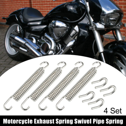 4 Set Exhaust Pipe Spring 80mm 3.15" for Motorcycles