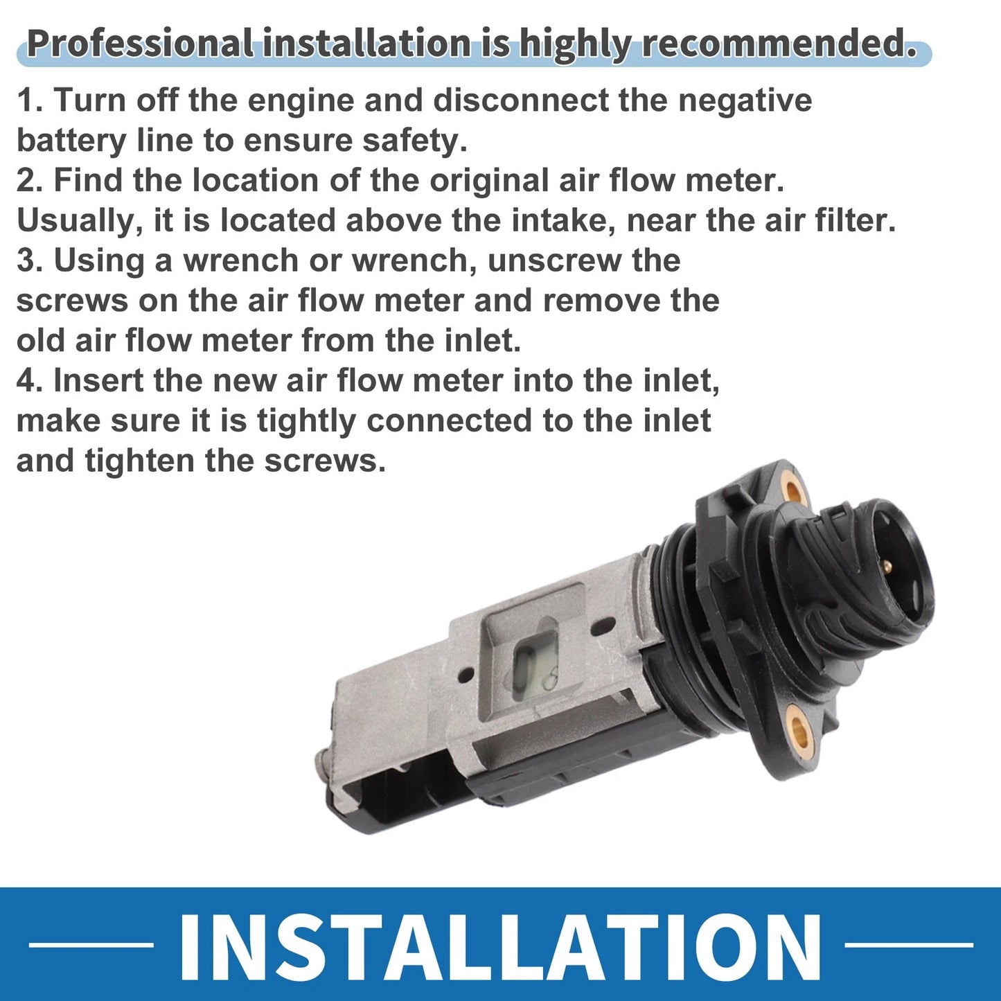 MAF Mass Air Flow Sensor for BMW 318i 1.9L (1996-1998)