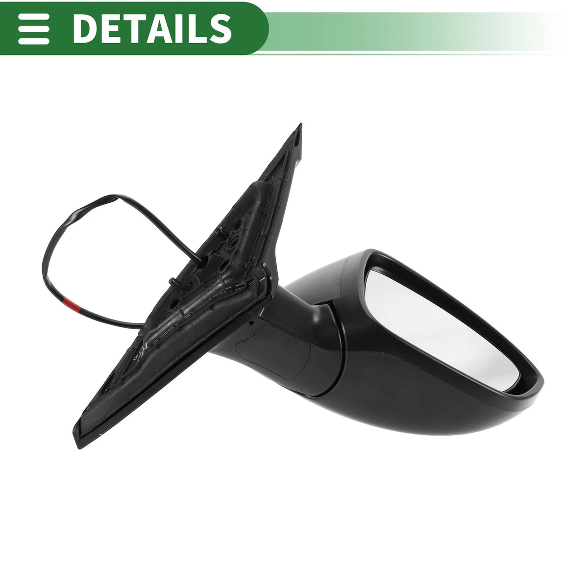 Right Side Door Mirror for Nissan Altima 2019-2023 Manual Folding Black
