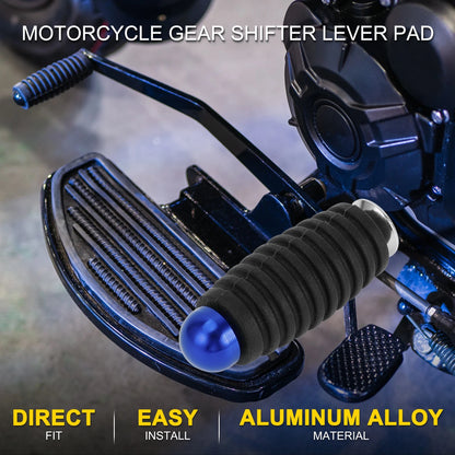 Gear Shifter Lever for Motorcycle Universal Blue Pad Rubber