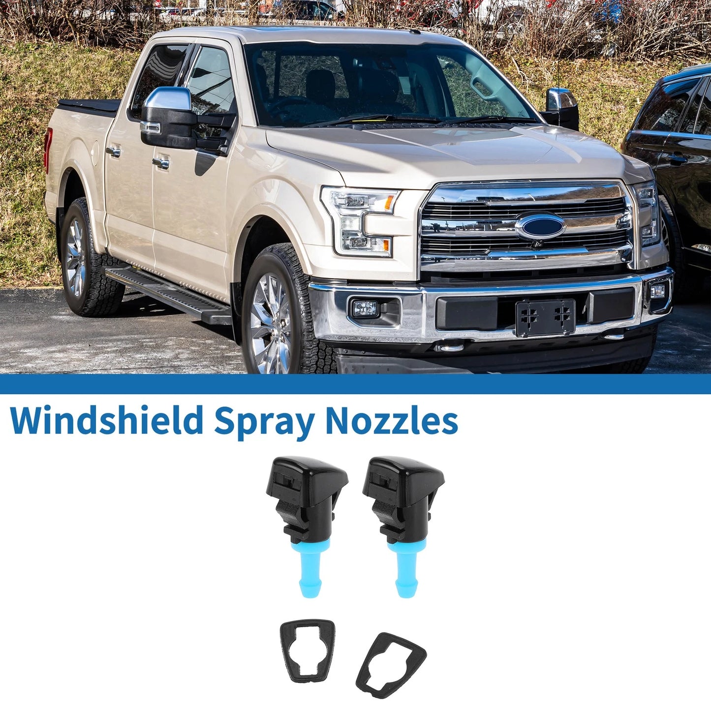 Front Windshield Washer Nozzles for Dodge Durango (2004 - 2009)