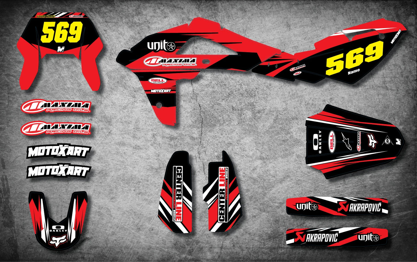 Sticker Kit Digger Style Decal for Husqvarna TE 250 310 (2011-2014)