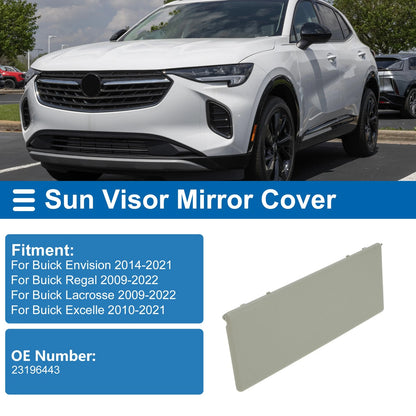 Sun Visor Mirror Cover for Buick Envision Light Beige (2014–2021)