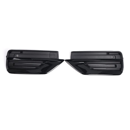 Front Bumper Fog Light Grille Glossy Black for Volvo XC90 (2020-2024)