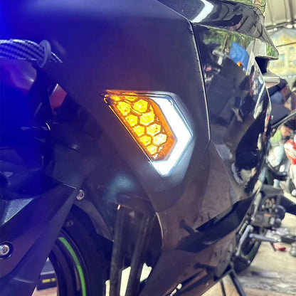 LED Turn Signal Light for KAWASAKI NINJA 250/300/400/650/1000 ZX6R (2013-2023)
