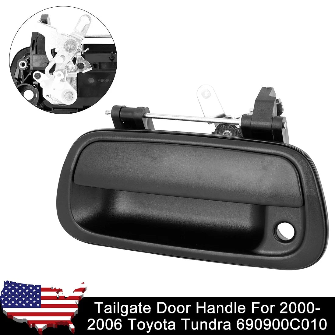 Tailgate Latch Handle Keyhole for Toyota Tundra Truck (2000-2006)