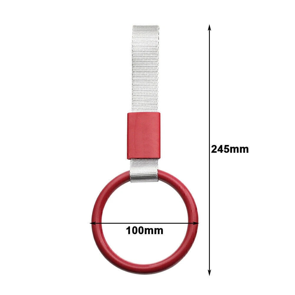 Round Purple JDM Tsurikawa Ring Handle Strap Charm for Subway Train & Bus