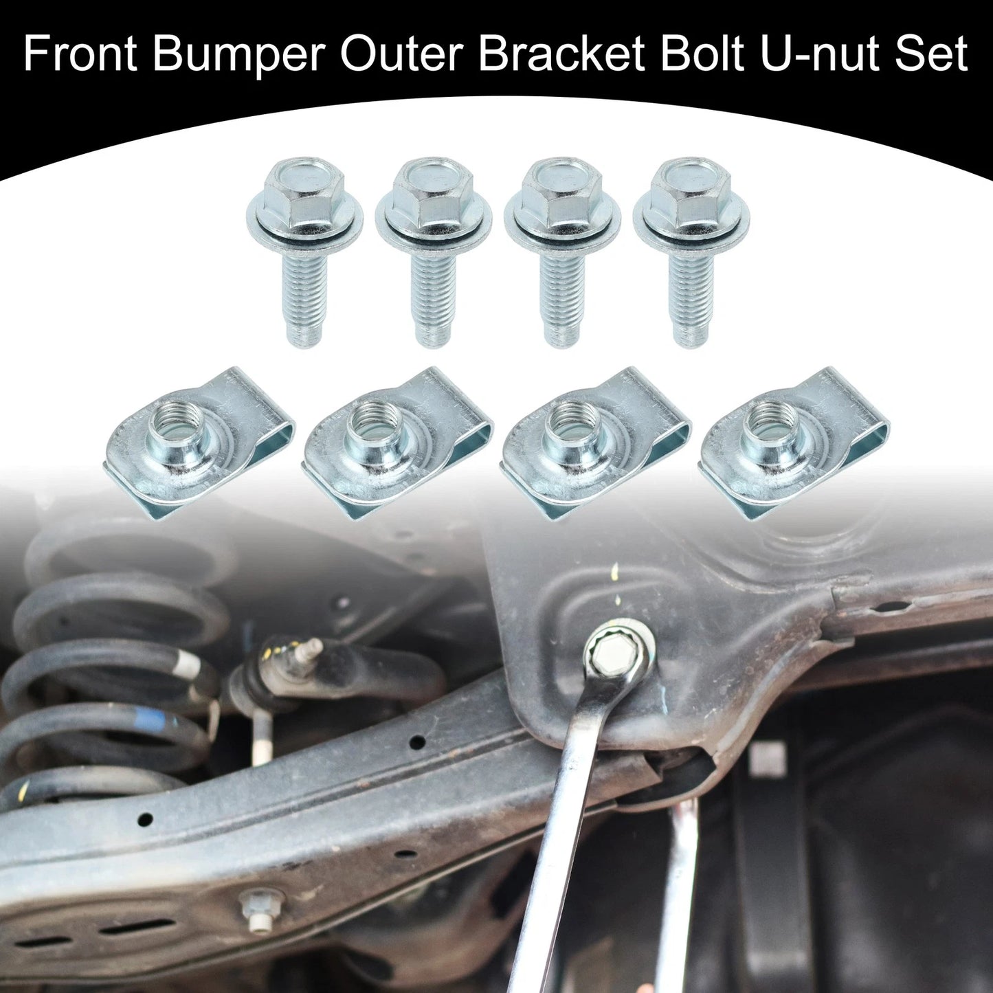 Front Bumper Outer Bracket U-nut Set for Ford F250 (2011-2016)