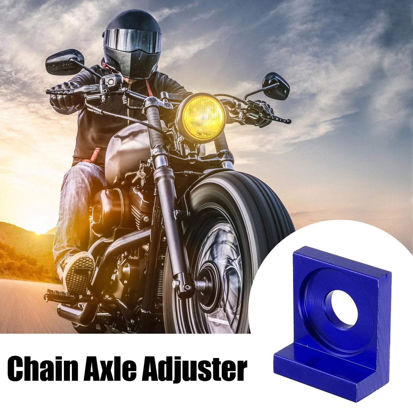 4pcs / 12mm Dia / Hole Chain Adjuster Block Tensioners for Motorcycle