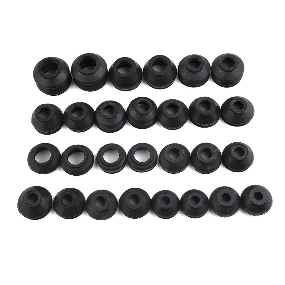 28pcs Ball Joint Boot Suspension Dust Cover for Track Tie Rod Linkage Kit