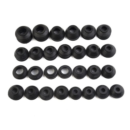 28pcs Ball Joint Boot Suspension Dust Cover for Track Tie Rod Linkage Kit