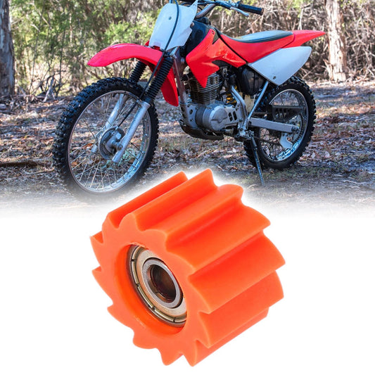 8mm Chain Guide Wheel Roller Tensioner for Motorcycle Orange