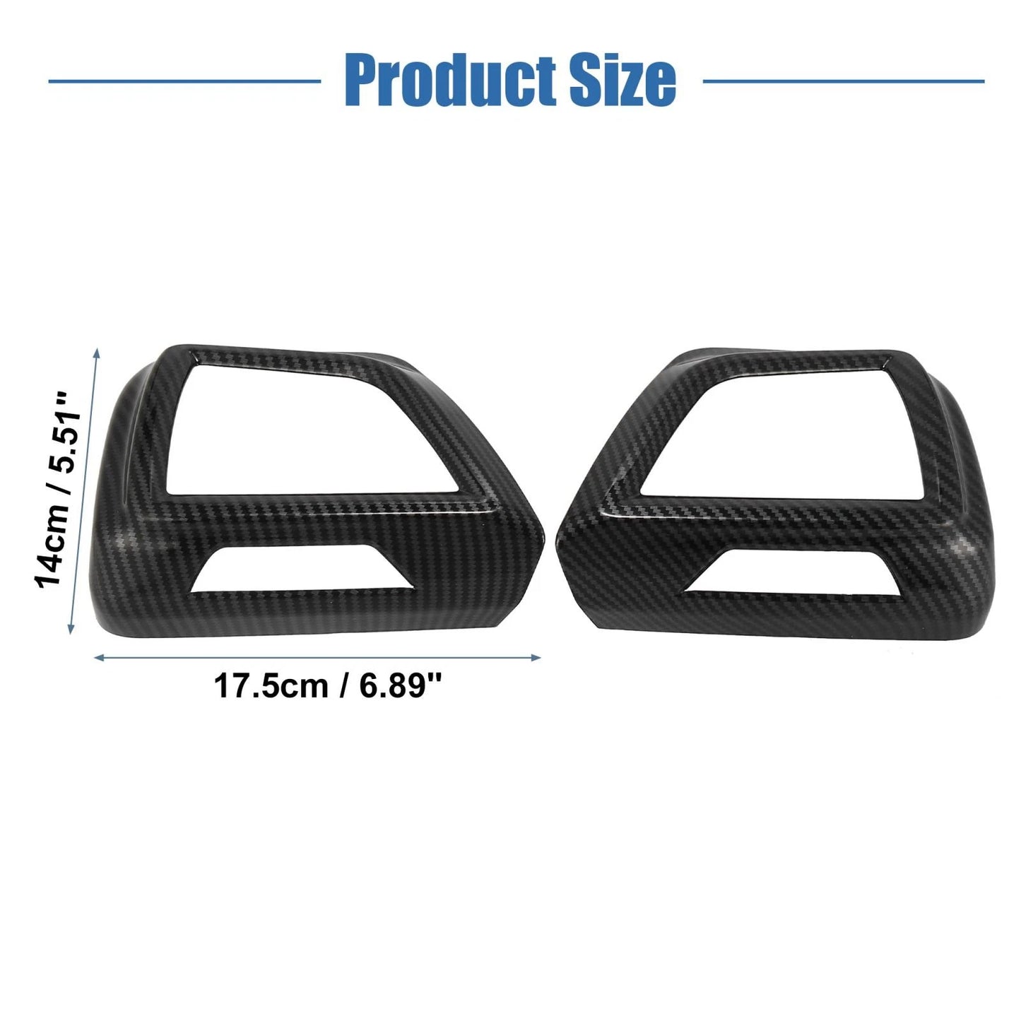 Interior Side Air Vent Cover Trim Black for Subaru Crosstrek (2018-2023)