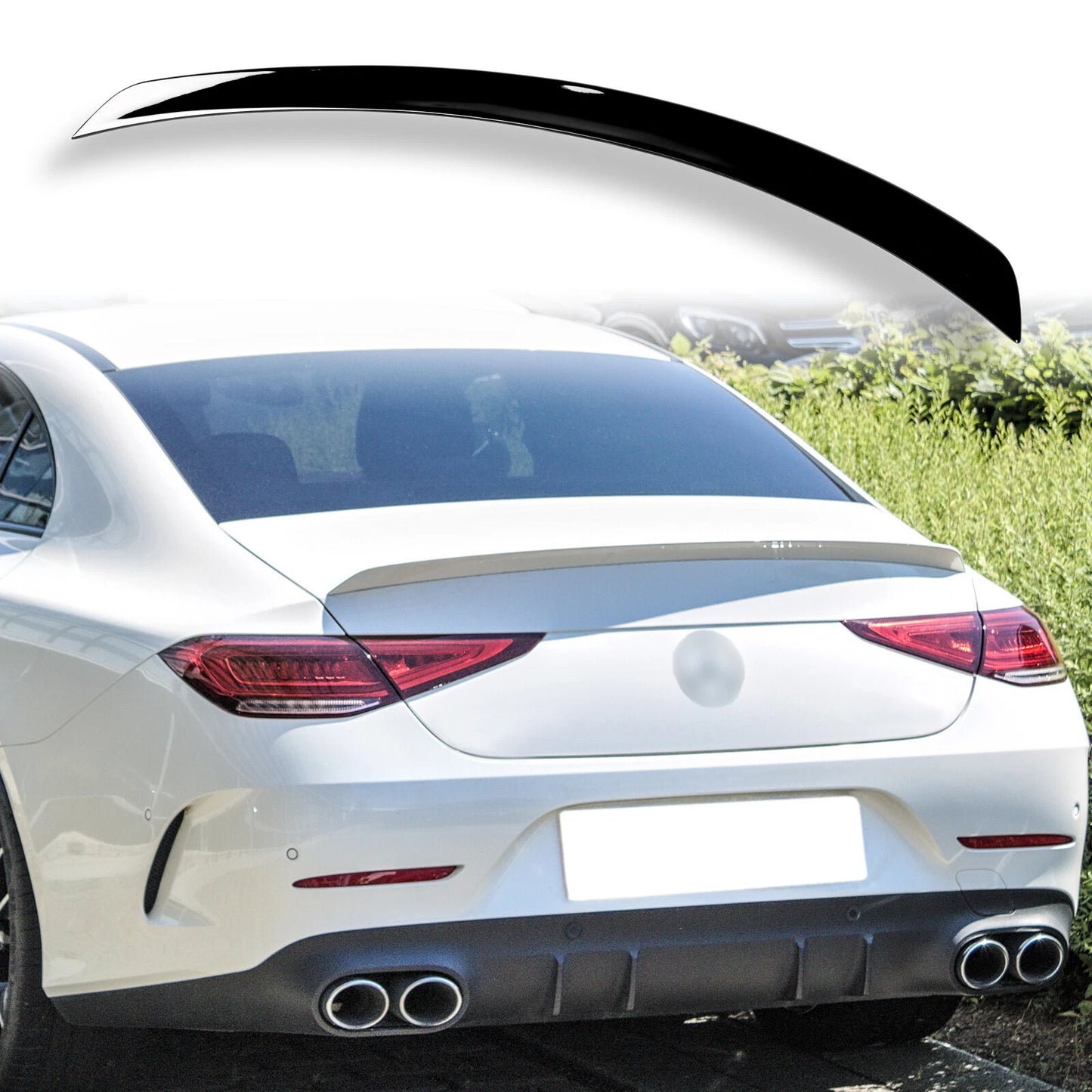 Boot Spoiler 040 Gloss Black for Mercedes Benz CLS-Class (2018-2023)