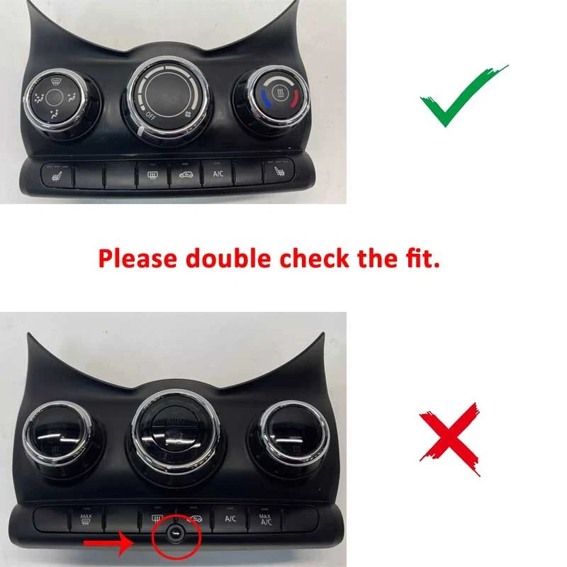 Dry Carbon Fiber AC Control Panel Cover Trim for Mini Cooper F55/56/57