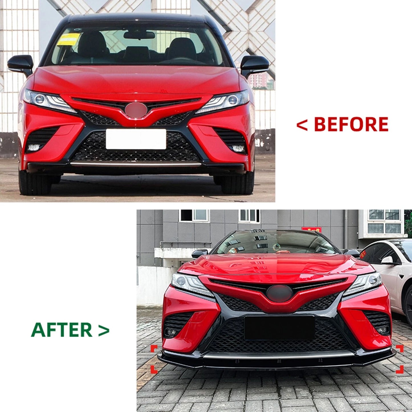 Front Spoiler Lip Splitter for Toyota Camry 8th (2018-2020)