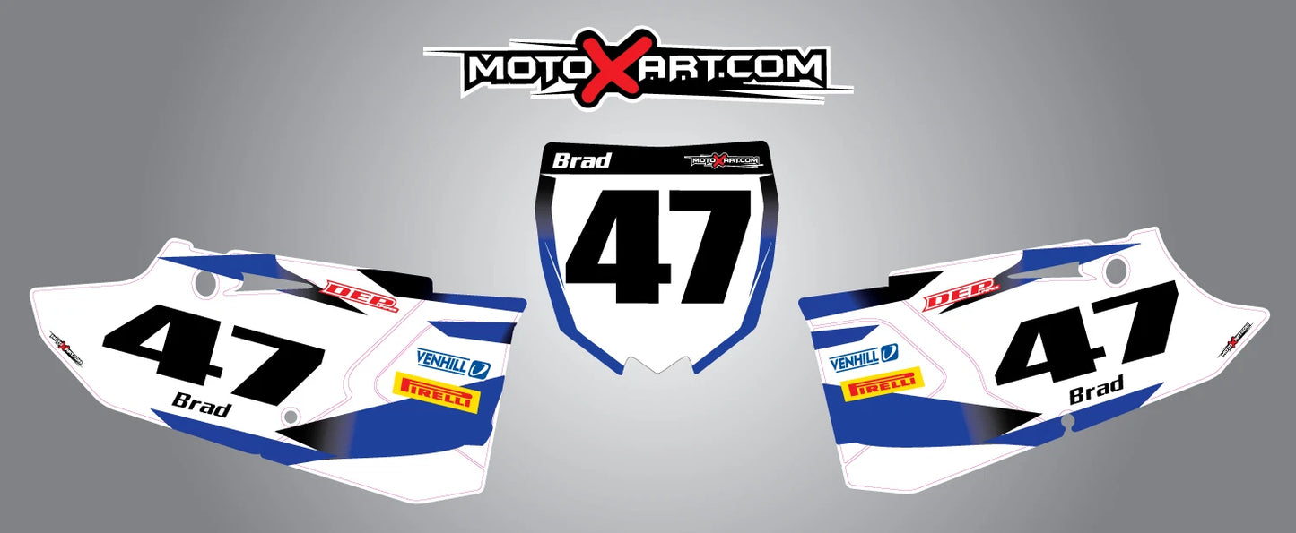 Custom Number Plates Stickers for Yamaha YZ 125 250 (2015-2016)