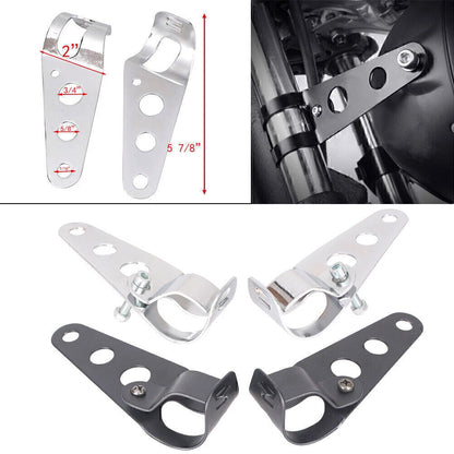28-36mm Headlight Mount Bracket for Harley Chopper Cafe Racer