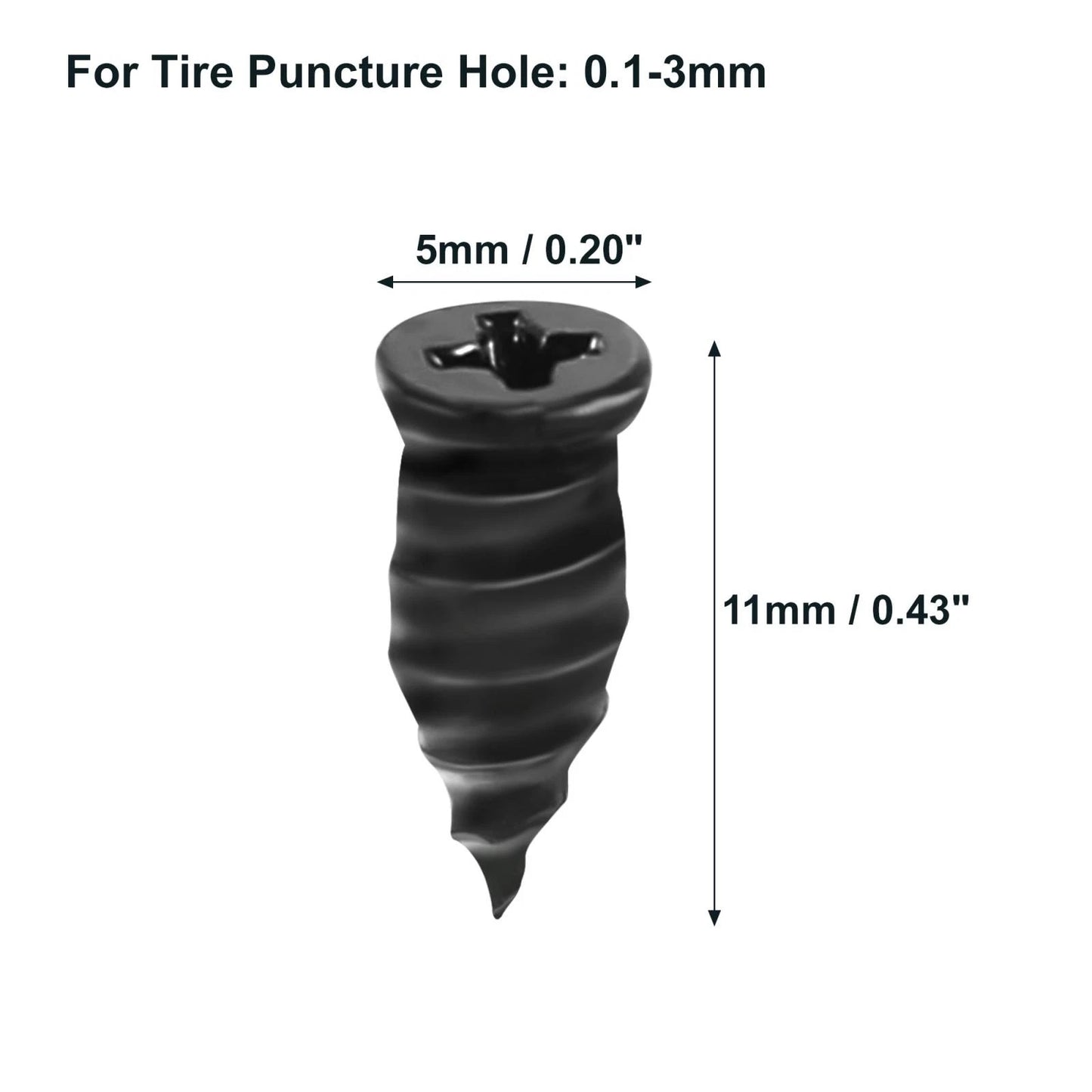 5x Tire Repair Rubber Nail Fast Tool 0.43x0.20 for Car Truck Motorcycle