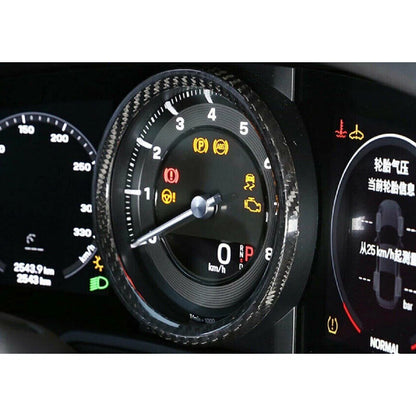 Dashboard Center Meter Ring Cover Trim for Porsche 911 2019-2022