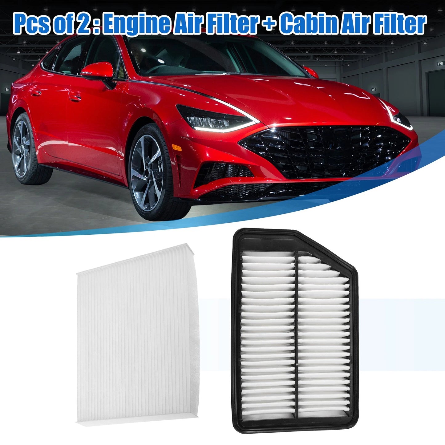 Engine & Cabin Air Filter Combo for Kia Forte (2010-2018)