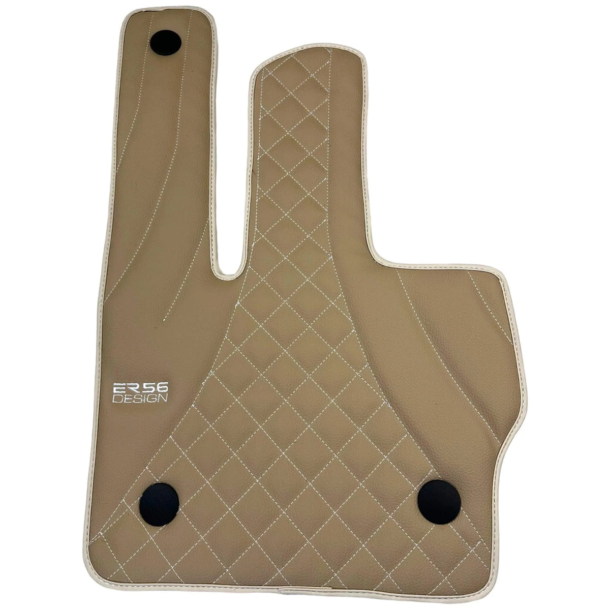 Beige Leather Floor Mats for Mercedes Benz G-Class W463 (2008-2018)