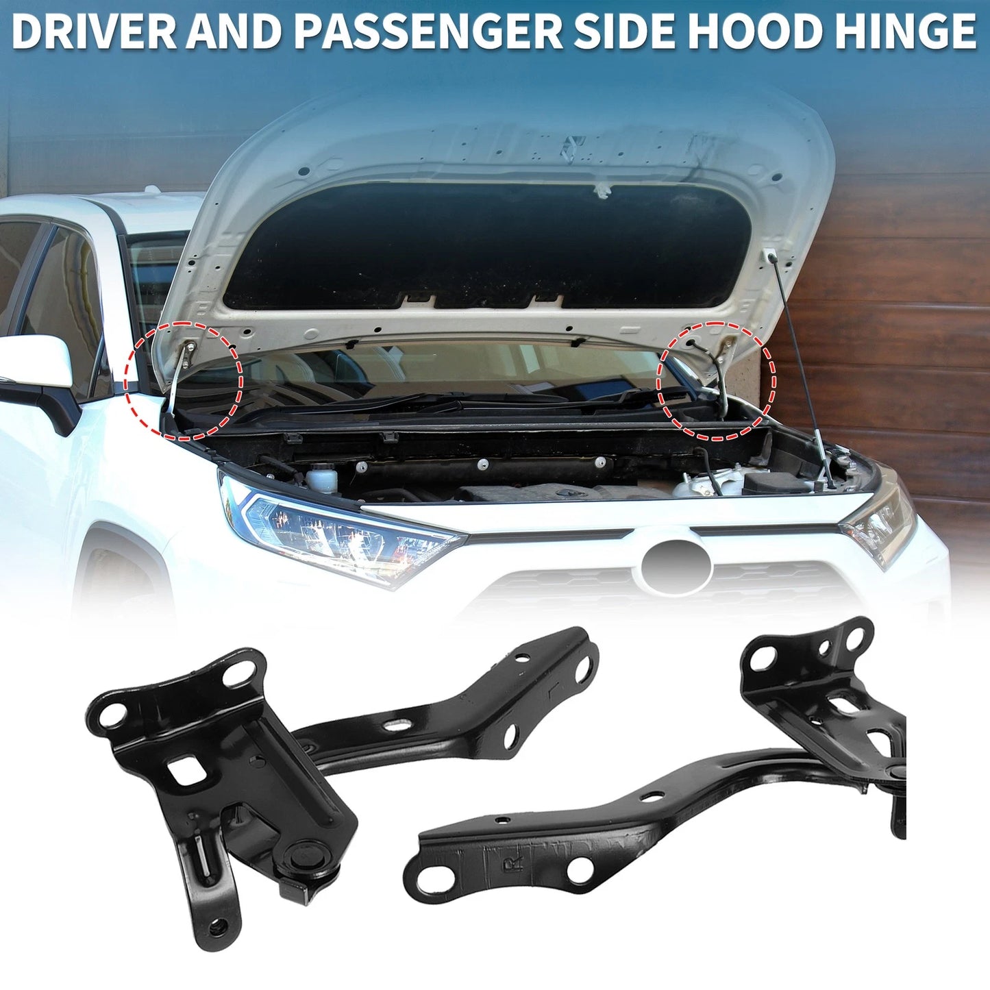 Hood Hinges 1 pair for Toyota Corolla (2019–2021)