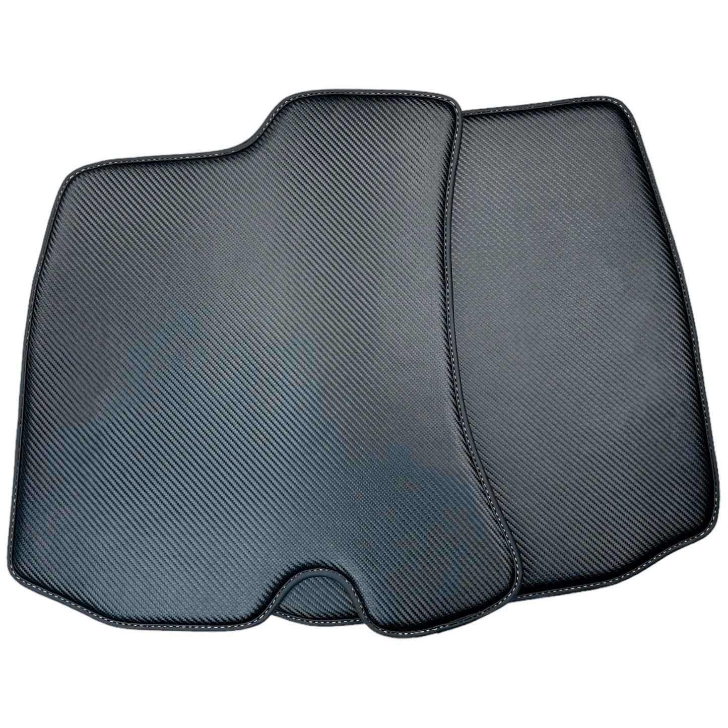 AutoWin Carbon Fiber Leather Floor Mats for Ferrari Roma (2021-2024)