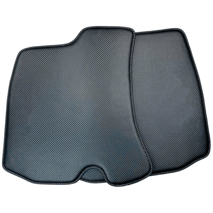 AutoWin Carbon Fiber Leather Floor Mats for Ferrari Roma (2021-2024)