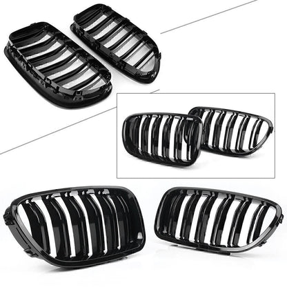 Gloss Black Front Kidney Grille for BMW 5-Series F10 F11 (2010-2016)