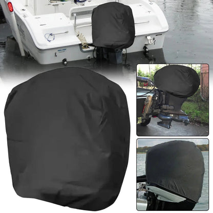 Universal Trailerable Engine Hood Cover for Outboard Motors 60-100HP Black