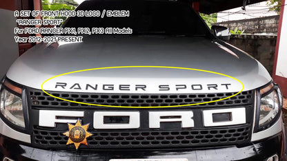 3D Acrylic Logo Emblem Badge for Ford Ranger T6 (2011-2022)