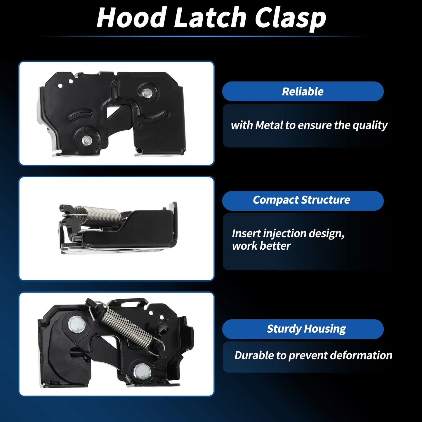 Hood Latch Assembly for Nissan GT-R (2009-2021)  65601JK60A/65601JL60C