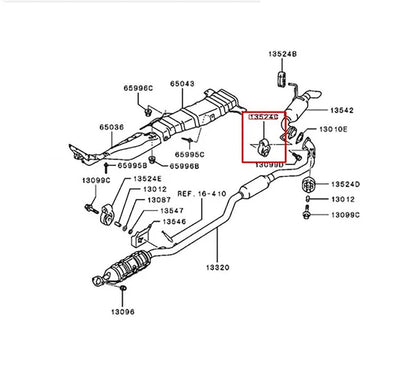 Exhaust Muffler for Mitsubishi Lancer Cedia Sedan (2001-2013)