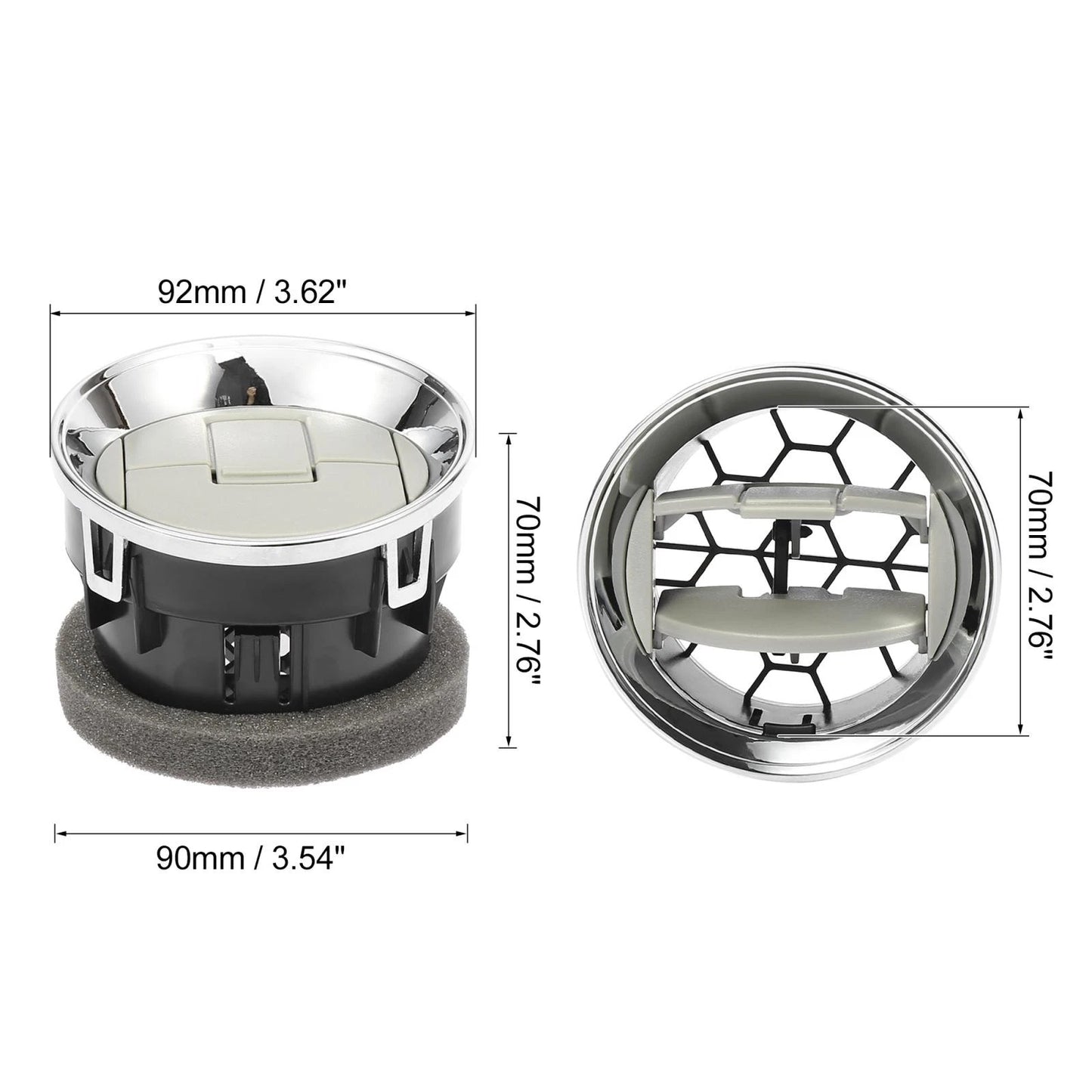 Air Conditioning Vent Outlet for Ford F150 (2012-2014) Silver Tone