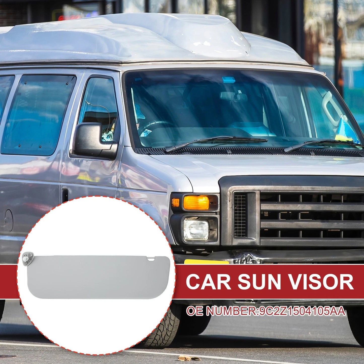Car Sun Visor for Ford E-350 Super Duty 2009-2019, 2021-2024 Left Side