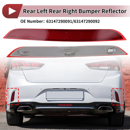 1 x Pair Rear Left Rear Right Bumper Reflectors for BMW X5