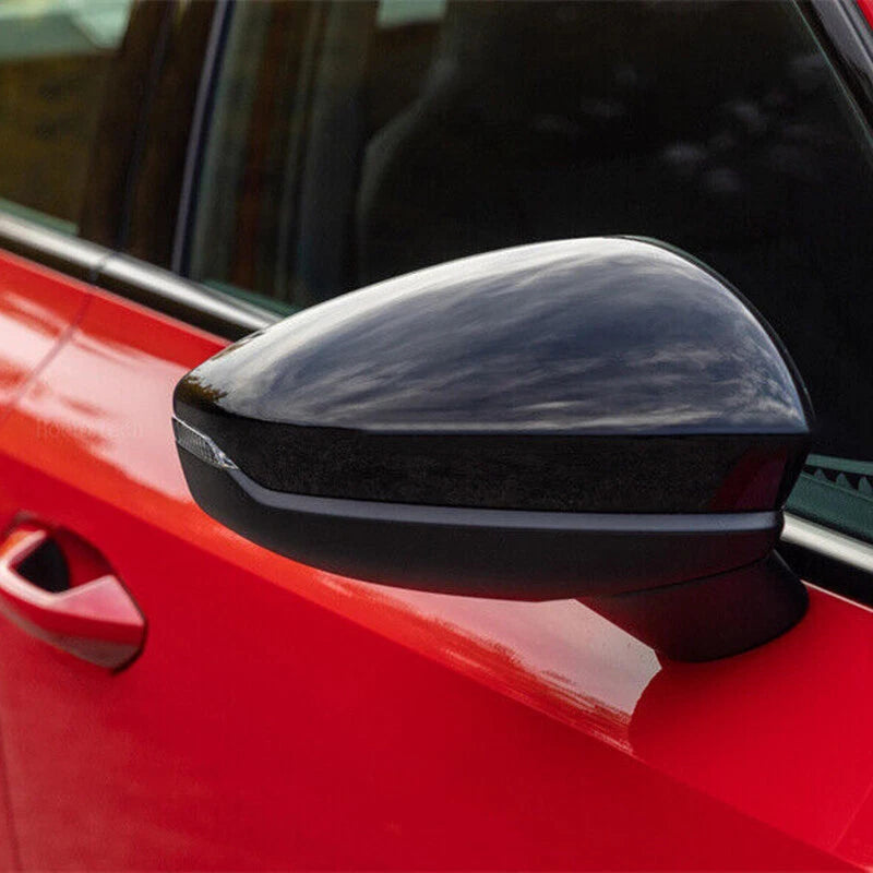 Gloss Black Exterior Side Mirror Cover Caps for Audi A3 S3 RS3 (2021-2024)