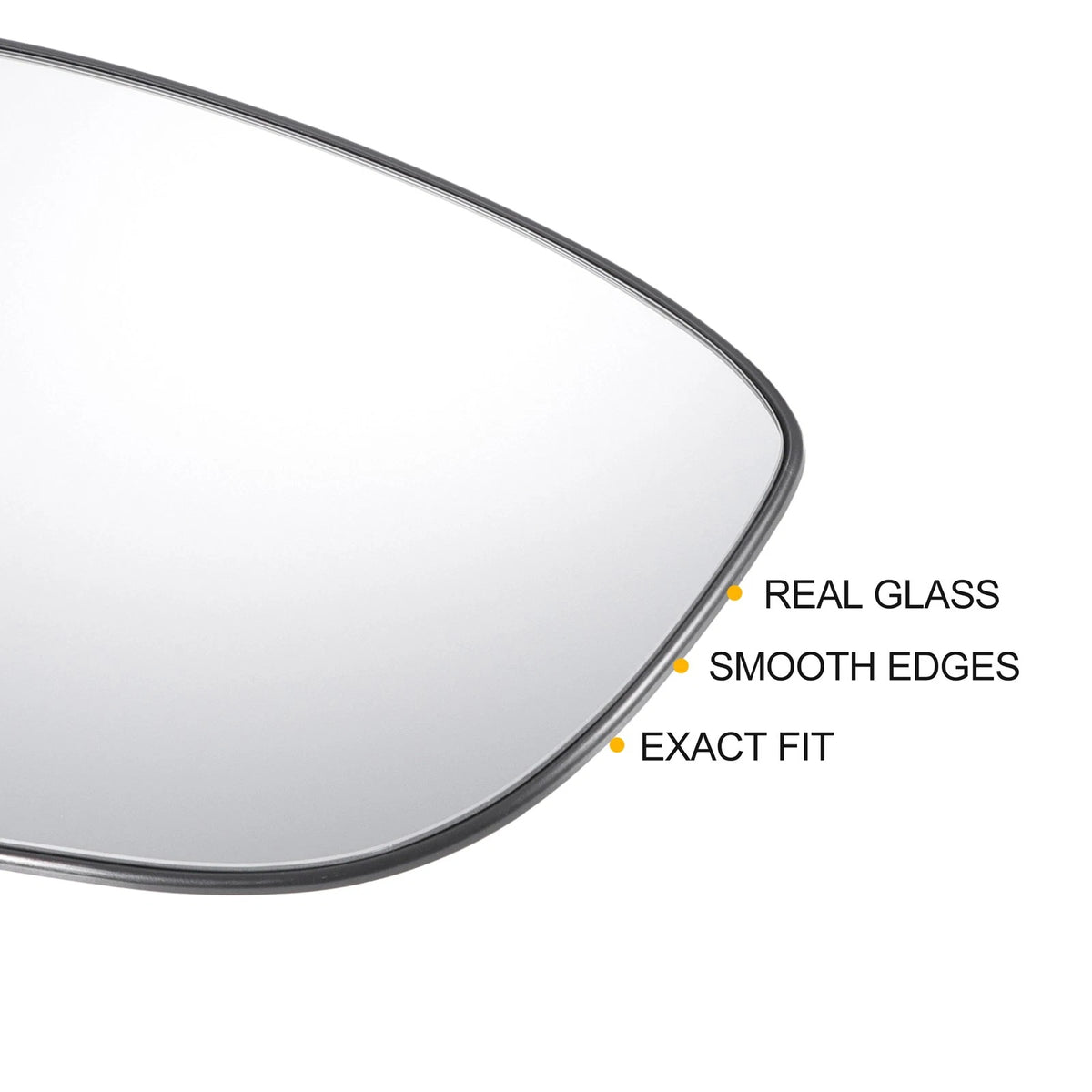 Left Right White Mirror Glass w/ Back Non-heated for Honda Accord (2018-2022)