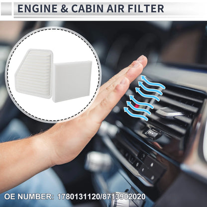 Engine Cabin Air Filter Combo for Toyota Avalon (2005–2012)