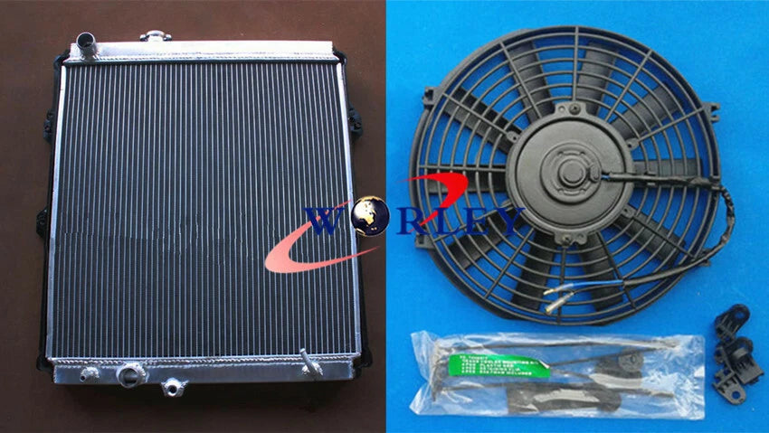 3ROW Aluminum Radiator & Fan for Hilux VZN167 V6 3.4L (1997-2004)