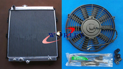 3ROW Aluminum Radiator & Fan for Hilux VZN167 V6 3.4L (1997-2004)