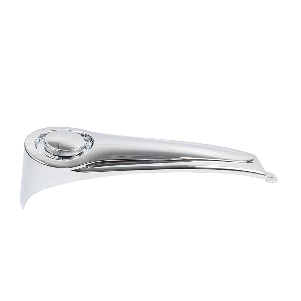 Chrome Stretched Dash Fuel Tank Console Panel for Harley Touring Baggers (1986-2007)